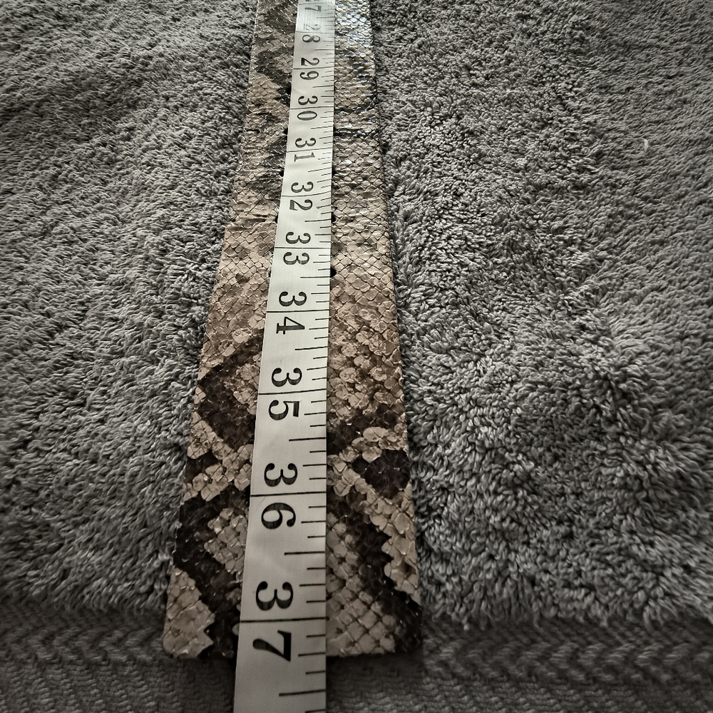 Banana Republic Snake Print Belt with Gold Buckle - Picture 8 of 12